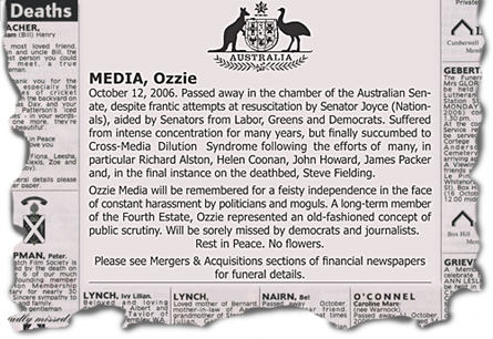 Australian Media obituary