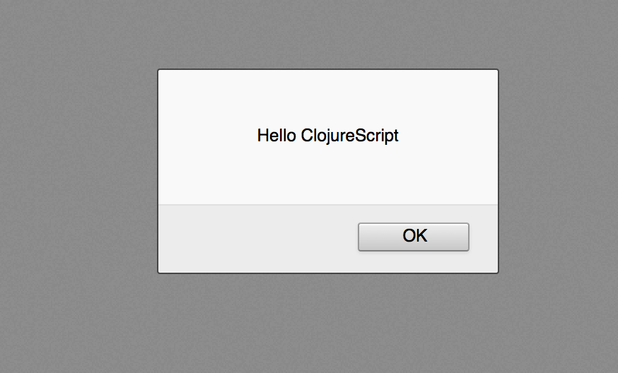 Hello ClojureScript popup