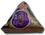 The wrapped onigiri from the convenience store