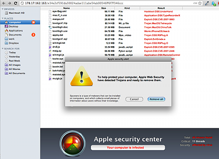 Virus warning spam... now for macs!