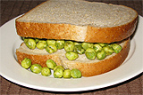 wasabi pea sandwich